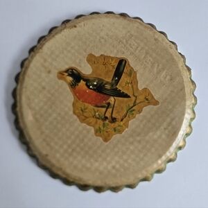 Bird Chalkware Handmade Wall Decor Vintage